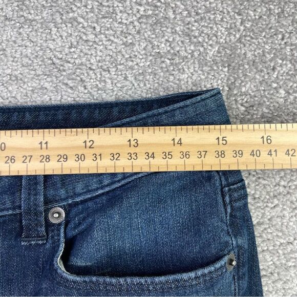 Loft Jeans Women's 6 Blue Modern Flare Low Rise Dark Denim Stretch - Picture 9 of 13